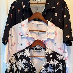 Bundle of 3 Men’s tropical Polos.2 Kenny Flowers, 1 look alike. All size 3XL EUC